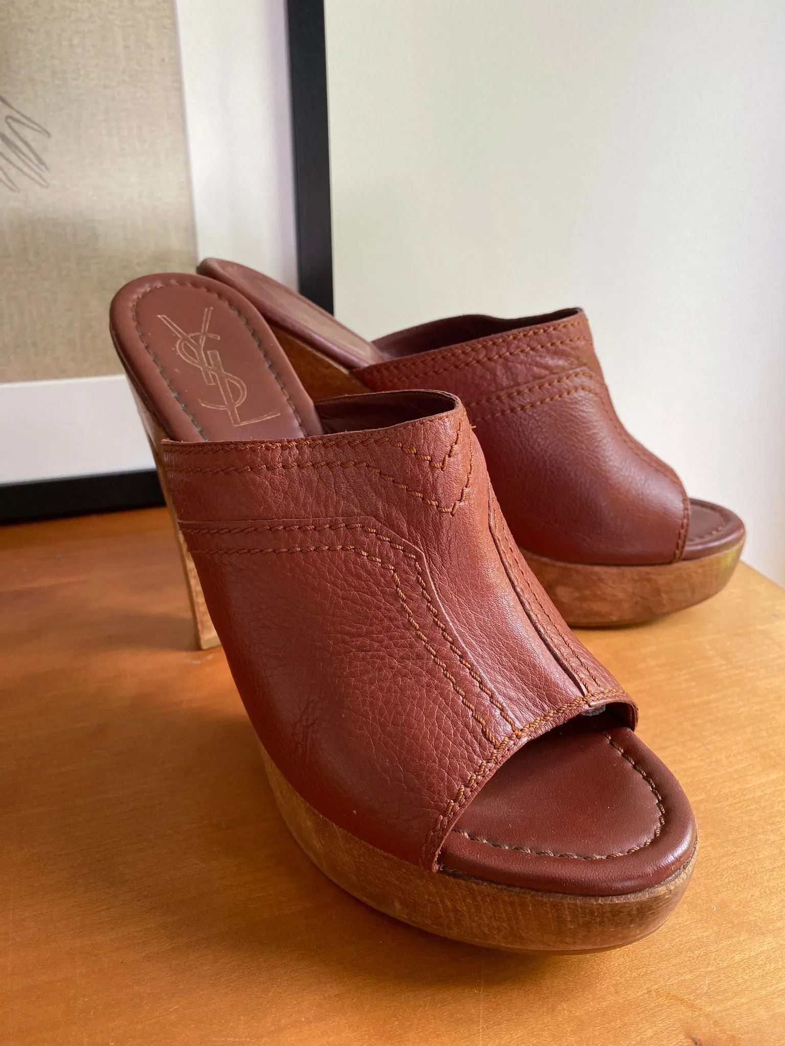 Yves Saint Laurent platform sandals